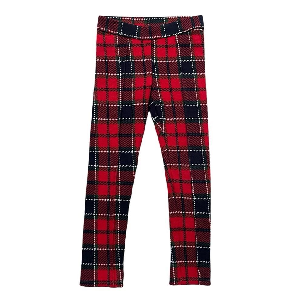 Janie and Jack Red Plaid Knit Pants. Size 5